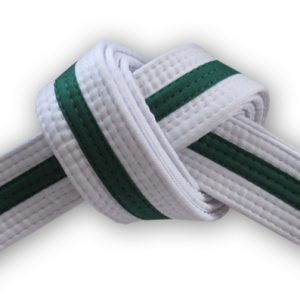 white green belt